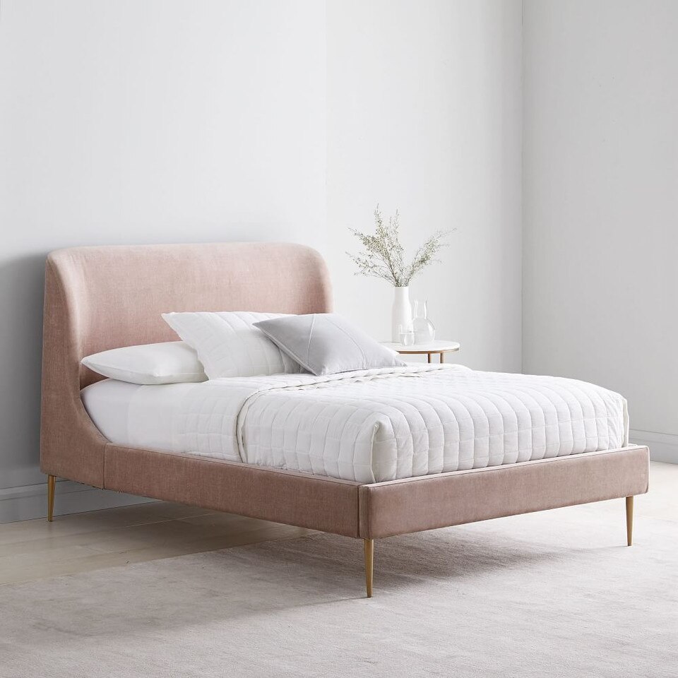 Lana Upholstered Bed west elm United Kingdom